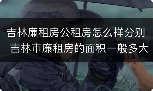吉林廉租房公租房怎么样分别 吉林市廉租房的面积一般多大