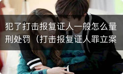 犯了打击报复证人一般怎么量刑处罚（打击报复证人罪立案标准）