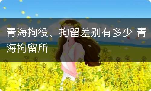 青海拘役、拘留差别有多少 青海拘留所