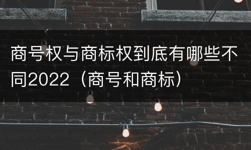 商号权与商标权到底有哪些不同2022（商号和商标）