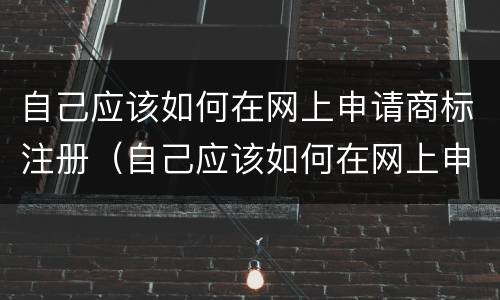 自己应该如何在网上申请商标注册（自己应该如何在网上申请商标注册证）