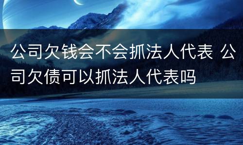 公司欠钱会不会抓法人代表 公司欠债可以抓法人代表吗