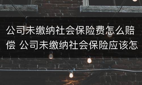 公司未缴纳社会保险费怎么赔偿 公司未缴纳社会保险应该怎么赔偿