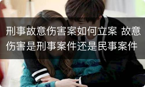 刑事故意伤害案如何立案 故意伤害是刑事案件还是民事案件