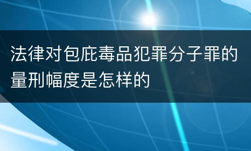 法律对包庇毒品犯罪分子罪的量刑幅度是怎样的