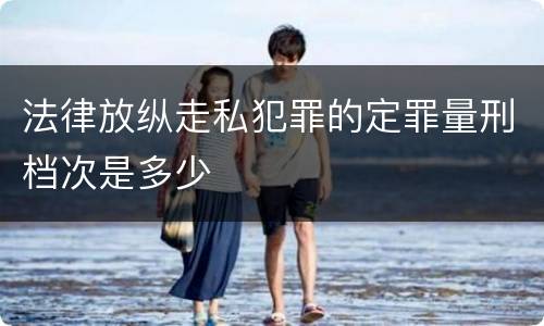法律放纵走私犯罪的定罪量刑档次是多少