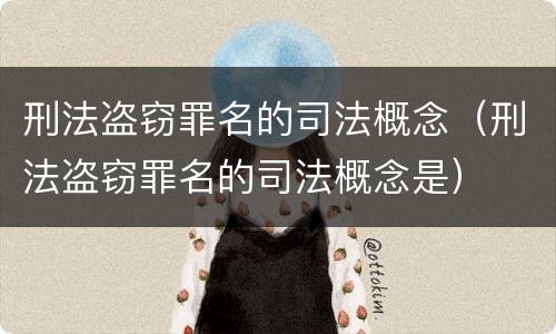 刑法盗窃罪名的司法概念（刑法盗窃罪名的司法概念是）