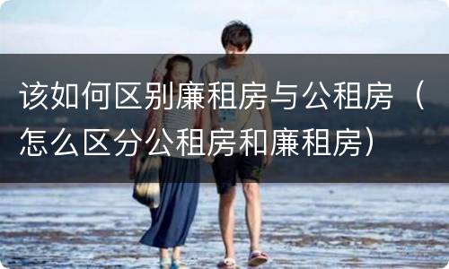该如何区别廉租房与公租房（怎么区分公租房和廉租房）