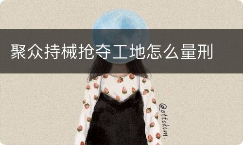 聚众持械抢夺工地怎么量刑