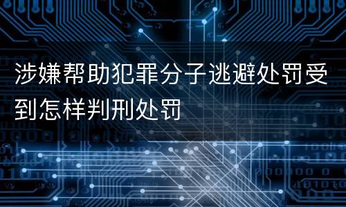 涉嫌帮助犯罪分子逃避处罚受到怎样判刑处罚
