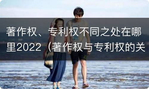 著作权、专利权不同之处在哪里2022（著作权与专利权的关系）