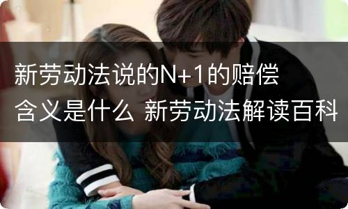 新劳动法说的N+1的赔偿含义是什么 新劳动法解读百科