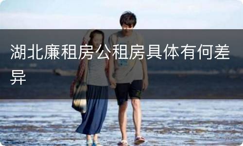 湖北廉租房公租房具体有何差异