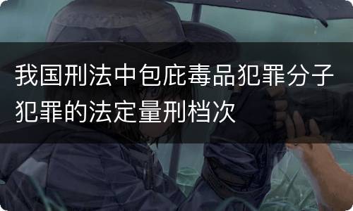 我国刑法中包庇毒品犯罪分子犯罪的法定量刑档次