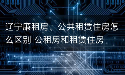 辽宁廉租房、公共租赁住房怎么区别 公租房和租赁住房