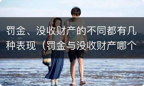 罚金、没收财产的不同都有几种表现（罚金与没收财产哪个优先）