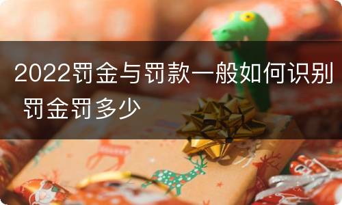 2022罚金与罚款一般如何识别 罚金罚多少