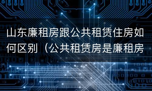 山东廉租房跟公共租赁住房如何区别（公共租赁房是廉租房吗）