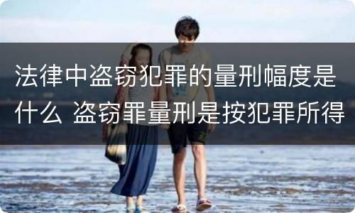 法律中盗窃犯罪的量刑幅度是什么 盗窃罪量刑是按犯罪所得的金额量刑吗