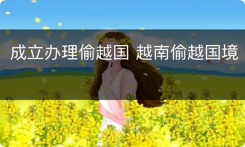 成立办理偷越国 越南偷越国境