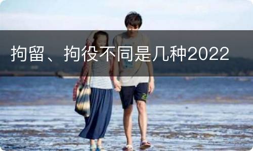 拘留、拘役不同是几种2022
