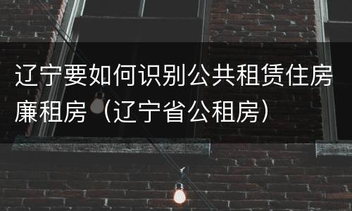 辽宁要如何识别公共租赁住房廉租房（辽宁省公租房）