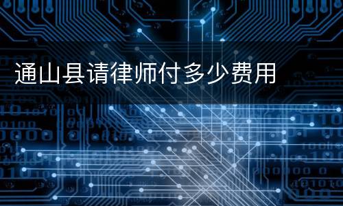 通山县请律师付多少费用