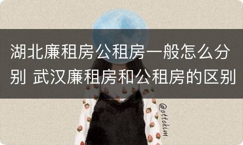 湖北廉租房公租房一般怎么分别 武汉廉租房和公租房的区别