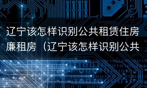 辽宁该怎样识别公共租赁住房廉租房（辽宁该怎样识别公共租赁住房廉租房呢）