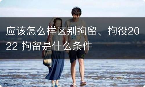 应该怎么样区别拘留、拘役2022 拘留是什么条件