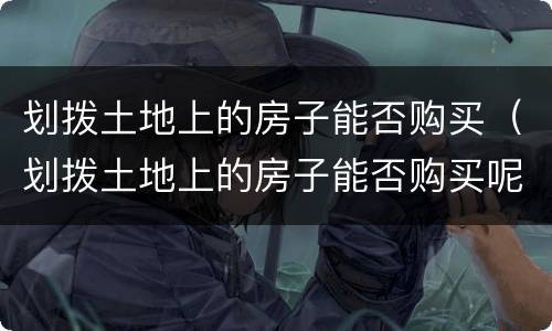 划拨土地上的房子能否购买（划拨土地上的房子能否购买呢）
