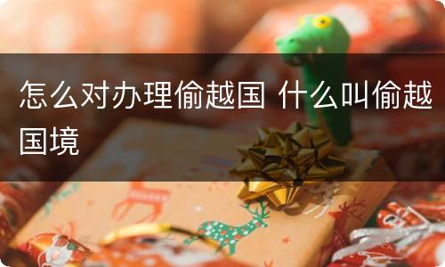怎么对办理偷越国 什么叫偷越国境
