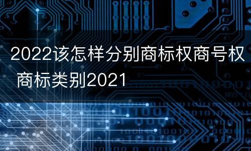 2022该怎样分别商标权商号权 商标类别2021