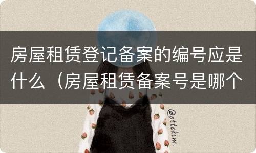 房屋租赁登记备案的编号应是什么（房屋租赁备案号是哪个）