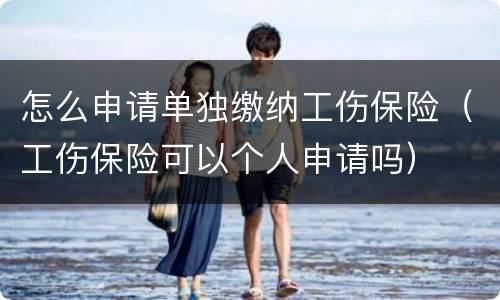 怎么申请单独缴纳工伤保险（工伤保险可以个人申请吗）