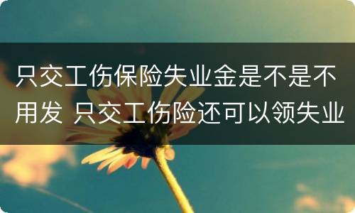 只交工伤保险失业金是不是不用发 只交工伤险还可以领失业金吗
