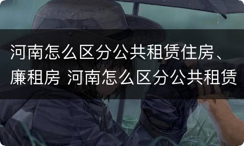 河南怎么区分公共租赁住房、廉租房 河南怎么区分公共租赁住房,廉租房和民宿