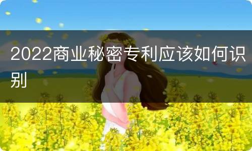 2022商业秘密专利应该如何识别
