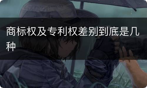 商标权及专利权差别到底是几种