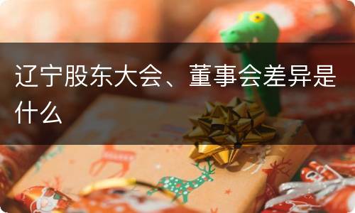 辽宁股东大会、董事会差异是什么