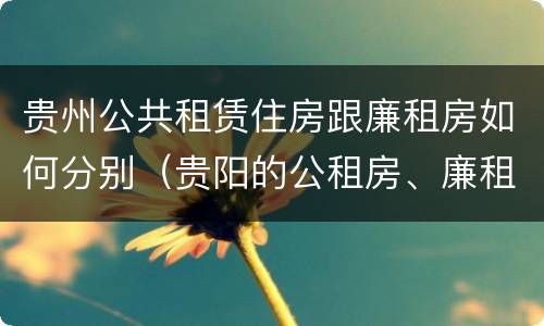 贵州公共租赁住房跟廉租房如何分别（贵阳的公租房、廉租房在什么地方?）