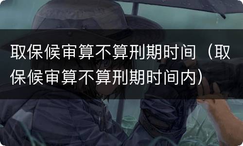 取保候审算不算刑期时间（取保候审算不算刑期时间内）