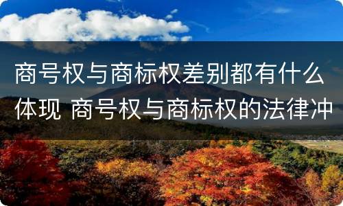 商号权与商标权差别都有什么体现 商号权与商标权的法律冲突与解决
