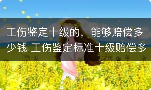 工伤鉴定十级的，能够赔偿多少钱 工伤鉴定标准十级赔偿多少钱