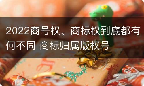 2022商号权、商标权到底都有何不同 商标归属版权号