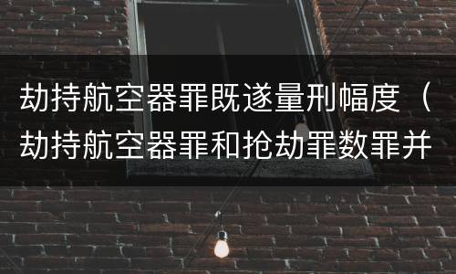 劫持航空器罪既遂量刑幅度（劫持航空器罪和抢劫罪数罪并罚）