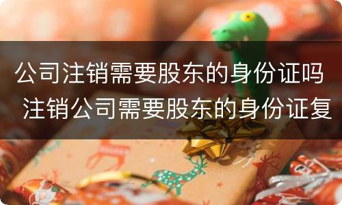 公司注销需要股东的身份证吗 注销公司需要股东的身份证复印件吗