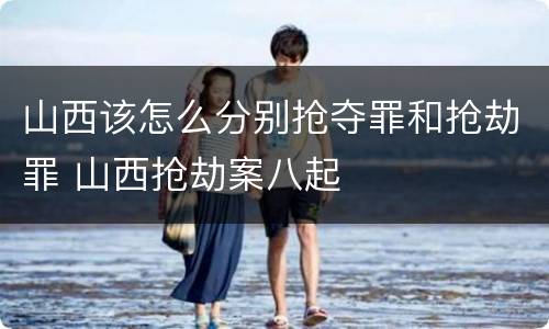 山西该怎么分别抢夺罪和抢劫罪 山西抢劫案八起