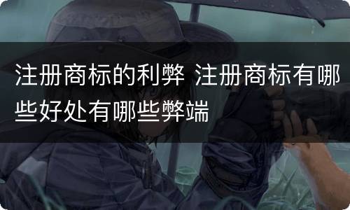 注册商标的利弊 注册商标有哪些好处有哪些弊端