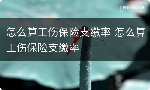 怎么算工伤保险支缴率 怎么算工伤保险支缴率